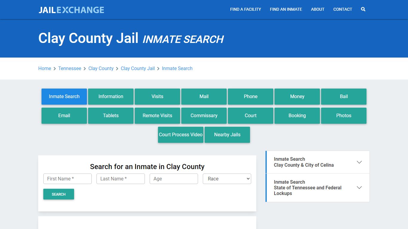 Clay County Jail, TN Inmate Search: Roster & Mugshots